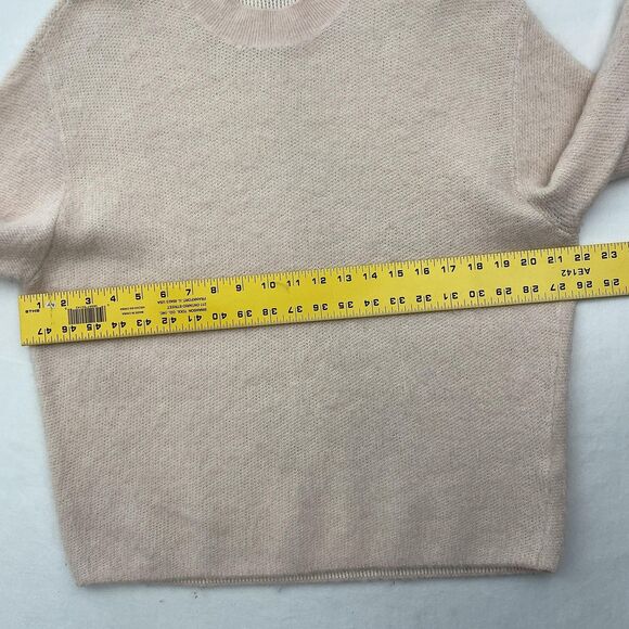 Vince Sweater Womens Small Blush Pink Alpaca Mohair Blend Soft Fuzzy Cozycore - Picture 7 of 10